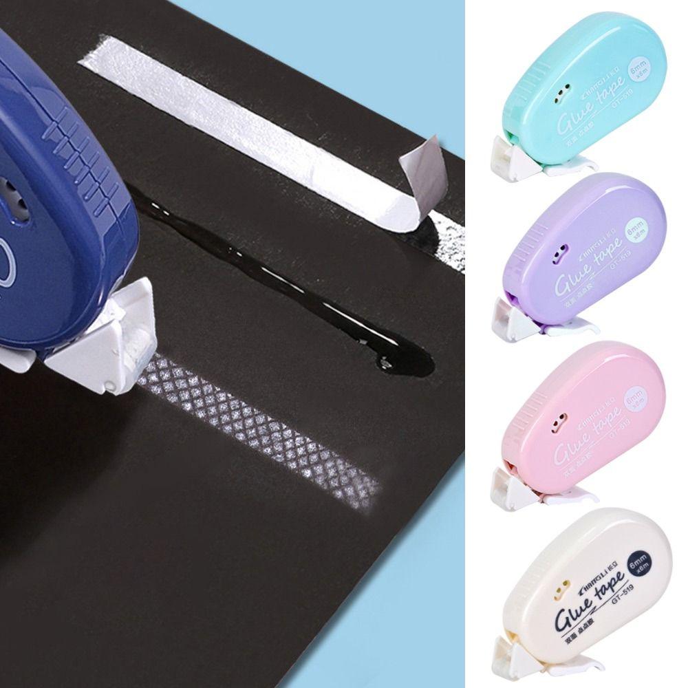 Двусторонняя клейкая лента для студенческих занятий и экзаменов Канцелярский роликовый скотч Точечный скотч с клеем