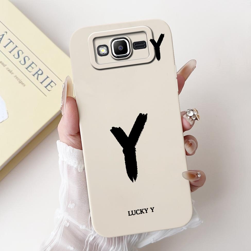 For Samsung J2Prime G532F G532G Cover For Samsung Galaxy J2 Prime Case Simple Fashion Letters A-Z Pattern Design Silicone Bumper