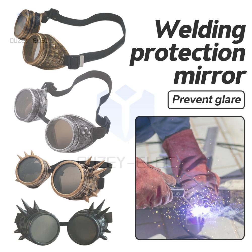 New Steampunk Goggles Welding Vintage Style Punk Glasses Fashion Sunglasses Role Play Five Color Lenses Retro Craftsmanship
