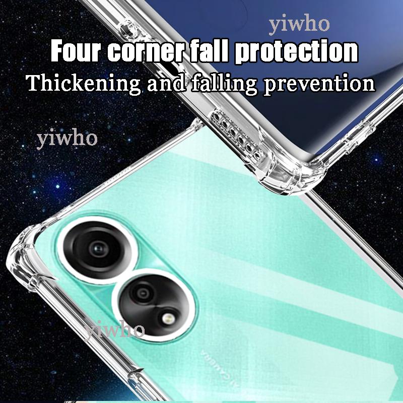 Противоударный прозрачный чехол для Oppo A78 4G 6.43" CPH2565 Мягкие силиконовые прозрачные задние крышки для Oppo A 78 Phone Защитная камера