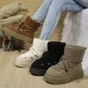 Fashion Thick-soled Strap Snow Boots 2025 Autumn and Winter New Thickened Mid-tube Warm Cotton Boots Wholesale