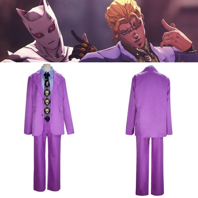 Подробная Косплей Одежда JoJo's Bizarre Adventure Diamond Is Unbreakable Yoshikage Kira/kosaku Kawajiri