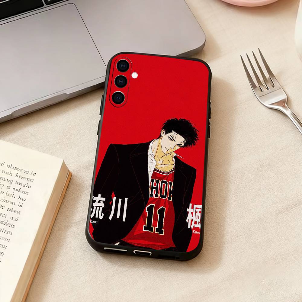 Slam Dunk K-Kaede R-Rukawa Phone Case For Samsung Galaxy A73,A72,A71,A70,A53,A52,A51,Others Soft Black Cover