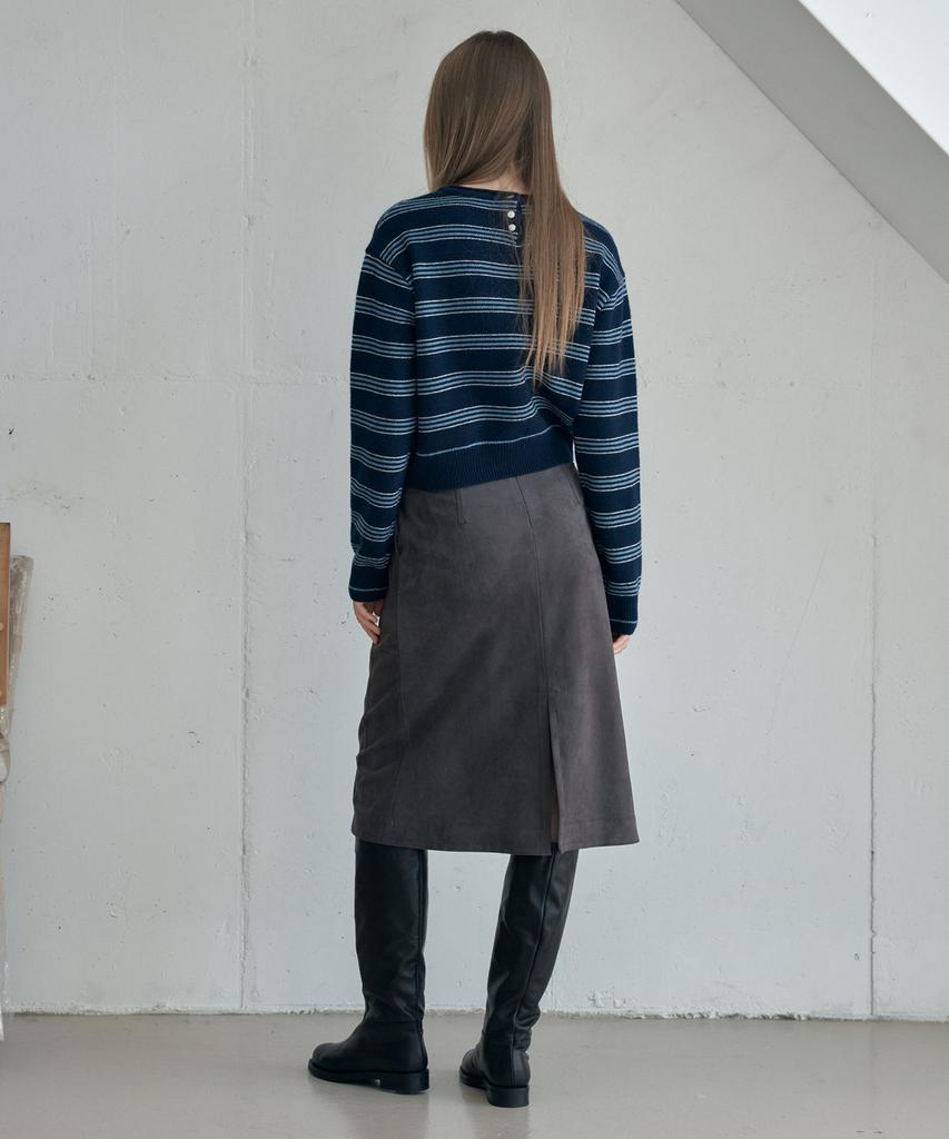 AHWE Multi Stripe Knit_Navy