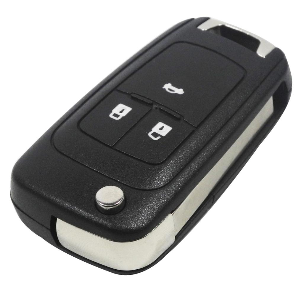 Jingyuqin 20p Flip Folding Remote Car Key Shell For Chevrolet Cruze Epica Lova Camaro Impala 2 3 4 5 Button HU100 Blade