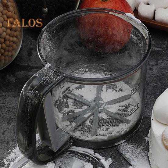 250 мл пластиковое сито для муки с мелкой сеткой, простое в использовании, чистое, ручное, многофункциональное, компактное сито для муки