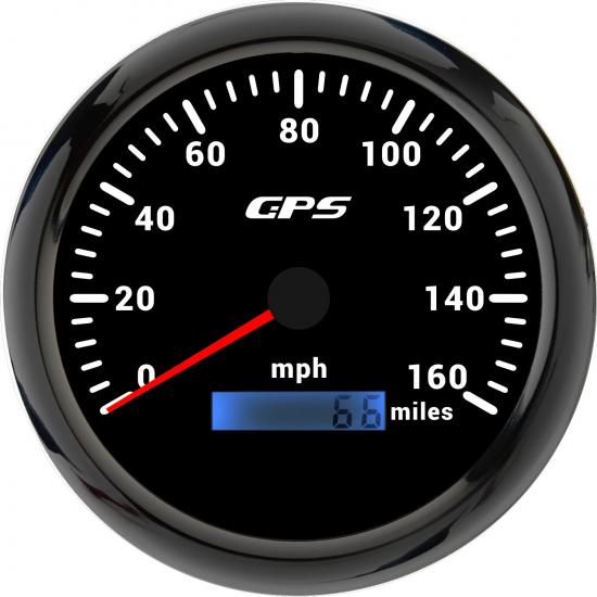 110MM GPS Speedometer 60/120/200kmh 80MPH For Motorcycle Boat Car Truck Speed Gauge Meter 7 Colors Backlight With GPS Antenna