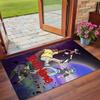 Crystal Velvet Rug Custom Name Text, Soft Non Slip Floor Mat Home DecorGorillaz