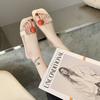 Корейская версия, новые модные тапочки, женские шлепанцы ярких цветов на плоской подошве, женские сандалии, повседневная обувь для женщин