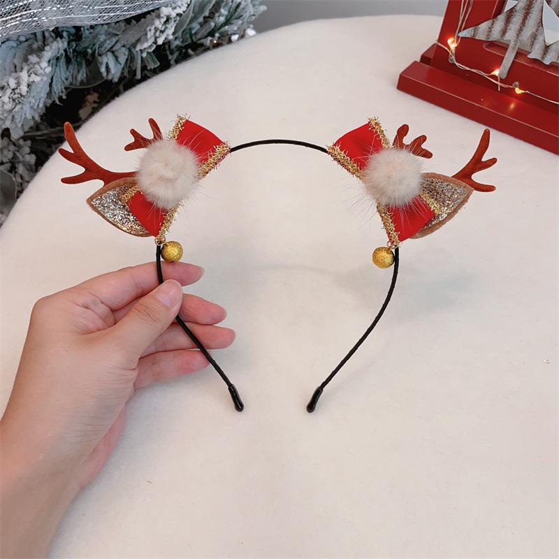 Christmas Lolita Antler Hair Clips: Super Cute Fairy Headband for Adults & Children, Mori Girl Style
