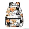 Аниме Neko Atsume Женский рюкзак Мультяшная Mochila для девочек и мальчиков Дорожный Rucksack Милая кошка Печать Сумка через плечо для подростков