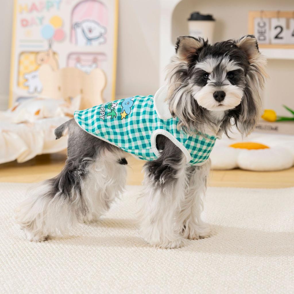Pet Clothes Summer Thin Breathable Puppy Clothing Teddy Bigbear Schnauzer Summer T-Shirt Puppy Dog