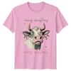 Merry Christmas Cow Christmas Lights Holidays Unisexs Unisexs Graphic Tee