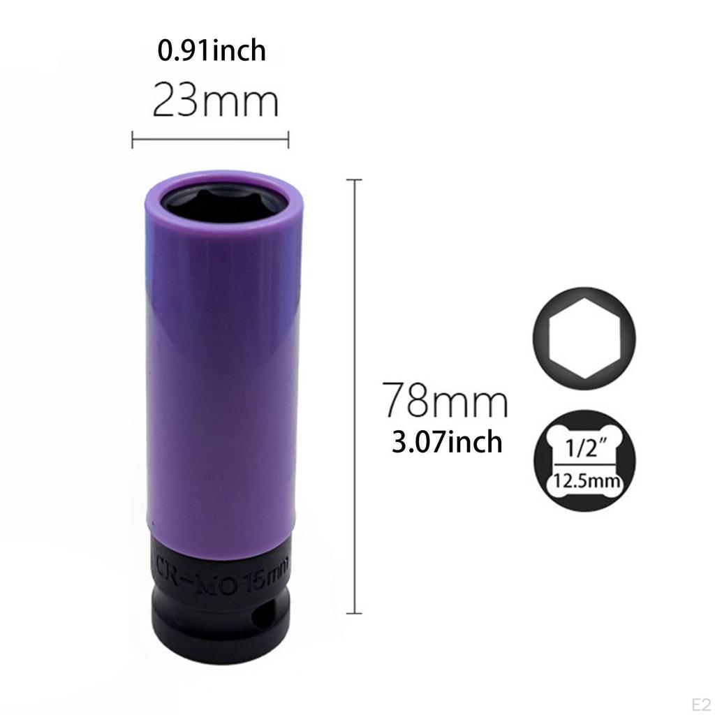 Ударный гайковерт с приводом 1/2 дюйма, колесная головка для инструмента для снятия колесных гаек