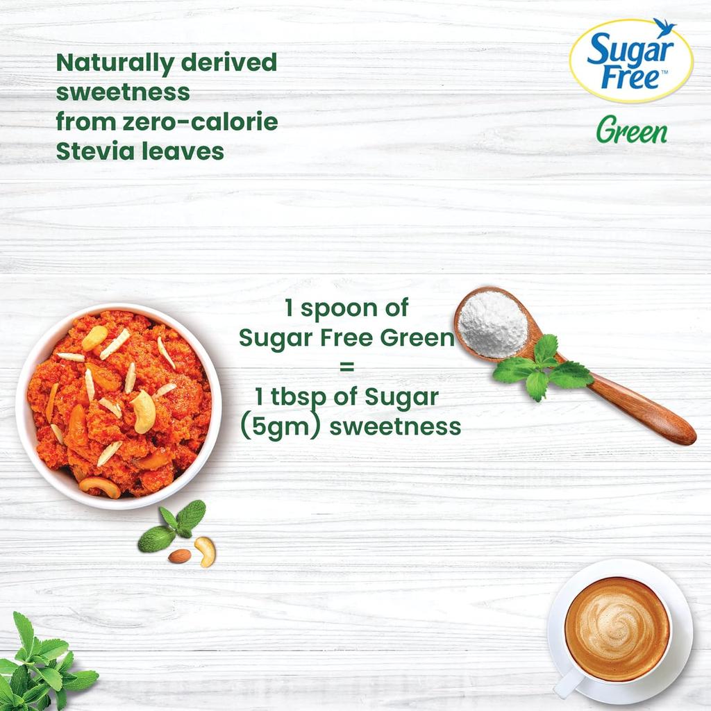Sugar Free Green Stevia Natural Sweetener 300 Pellets 30g | Plant-Based Zero Calorie Sugar Alternative