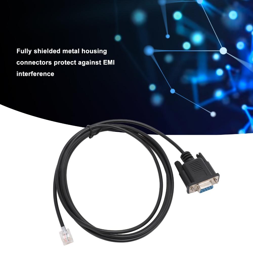 ПВХ DB9 RS232 на RJ11, 6 футов, Plug and Play кабель для APC AP7800 AP7900 940‑0144A, передача данных
