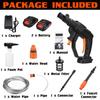 Cordless 1000W 24V Car Washer Cleaner Portable Handheld Car Wash Water Gun High Pressure Washer Foam Generator for
