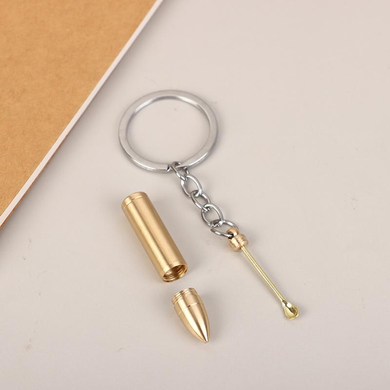 2 в 1 пулеобразный брелок в форме уха, ложки, креативный унисекс, рюкзак, кошелек, декор, кулон, кольцо, держатель, подарок на день рождения, вечеринку, каждый день