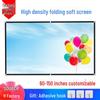 Портативный складной проекционный экран для улицы, 100-150 дюймов, для дома и кинотеатра под открытым небом