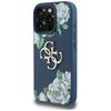 Etui do iPhone 16 Pro Max Guess Grained Roses Niebieskie