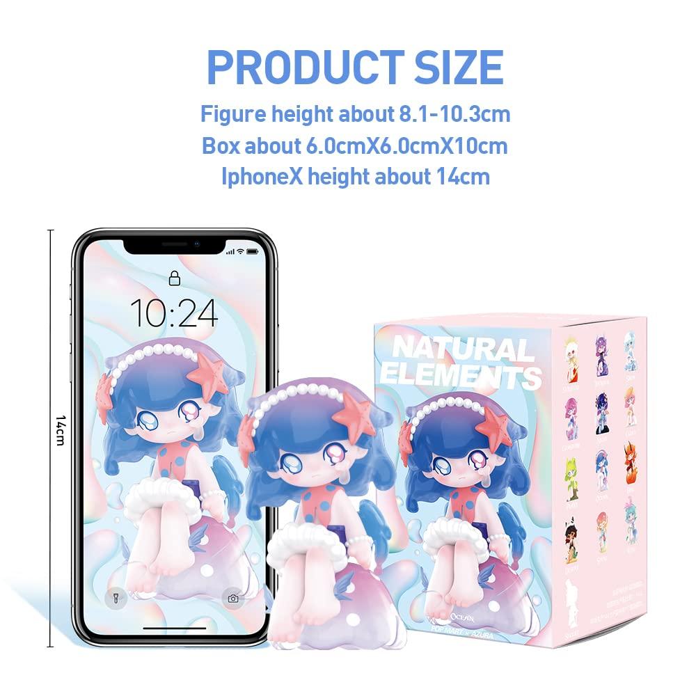 POP MART AZURA Natural Elements Коробка 12 Pop Mart Gachapon Фигурка Сюрприз Пластиковая Модель Премиальная Игрушка ПВХ Мягкий Винил Оригинальный Персонаж Подарок на День Рождения