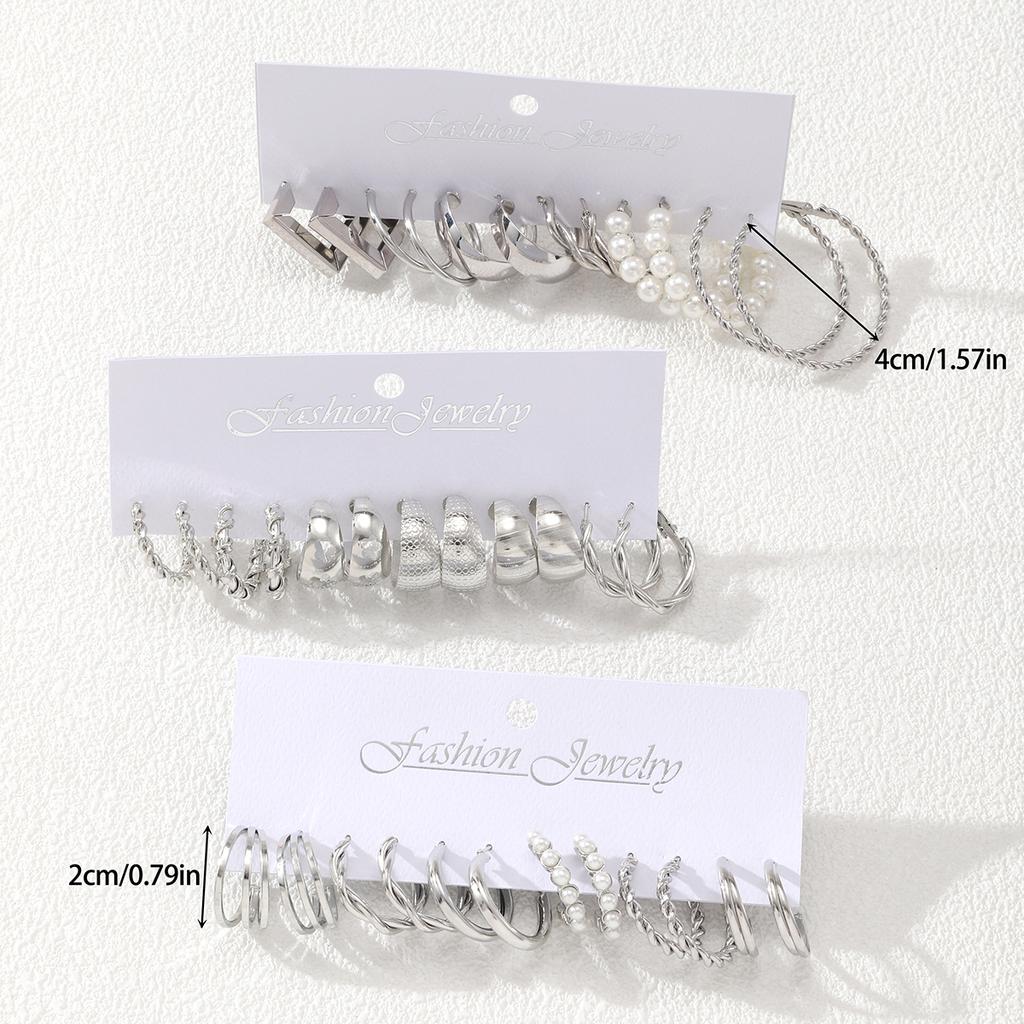 Панк Толстые Металлические Серьги C-образной формы Хип-хоп Витой узор Круглые Серьги-кольца с имитацией циркона Женские Трендовые Острые Серьги с цирконом