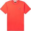 Футболка мужская с коротким рукавом и круглым вырезом, с узором логотипа, цвет креветочный красный 791523757-V0037