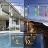 Solar Powered Water Drop Lights String Multicolor LED Outdoor Christmas Decor for Christmas Tree Holiday Wedding Party 881