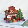 3D Christmas Fireplace Greeting Card Pop-Up Holiday Card for Festive Wishes Cozy Holiday Home Decoration