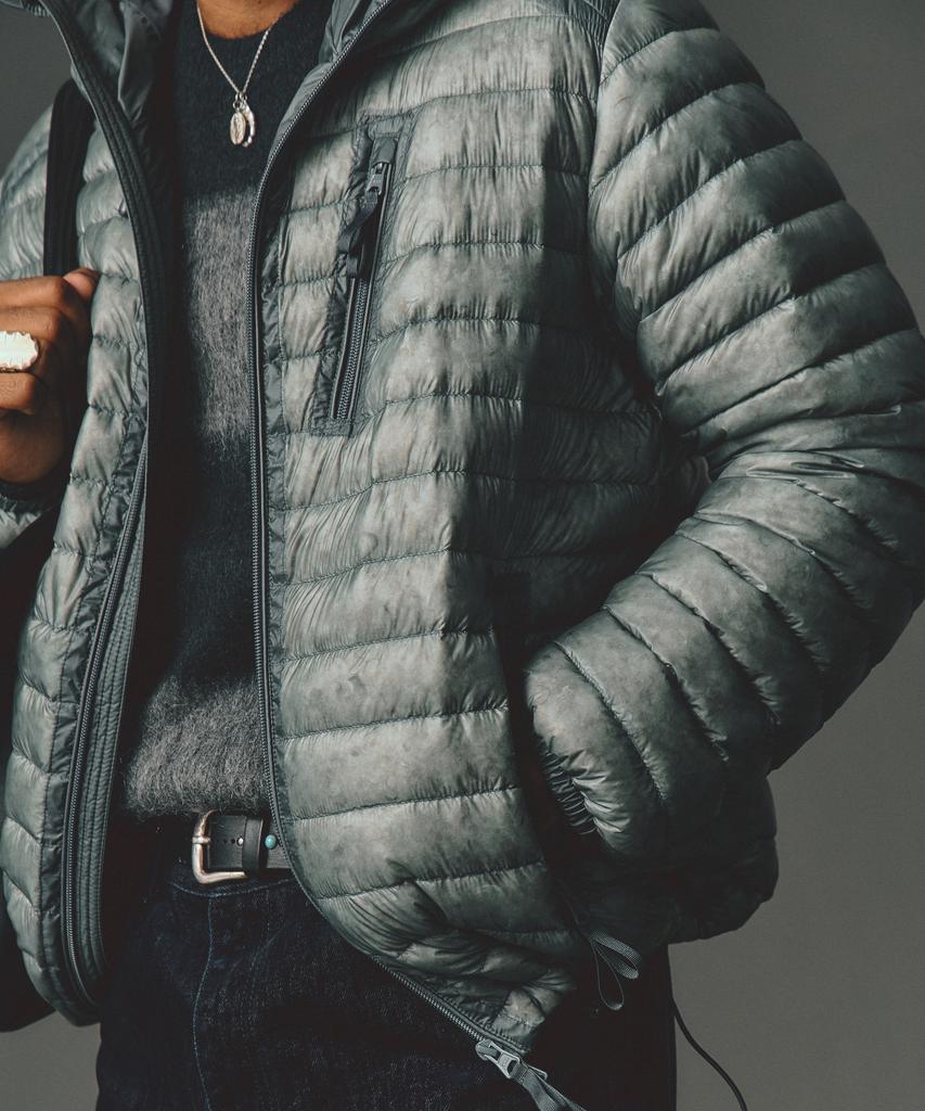 HAZZYS [His] Teal Blue Lightweight Goose Down