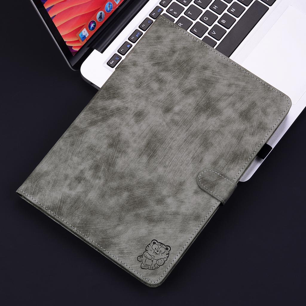 Кожаный чехол-кошелек для планшета iPad 9-го 8-го 7-го 6-го поколения Милый тигр 9.7 10.2 Mini6 Air 3 2 1 Pro 11 2025 Подставка Умный чехол