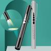 Handy Pen Light USB Rechargeable Mini Clip Pocket-sized First Aid Work Light Inspection Stainless Steel Doctor Nurse Use Letterable LED Penlight