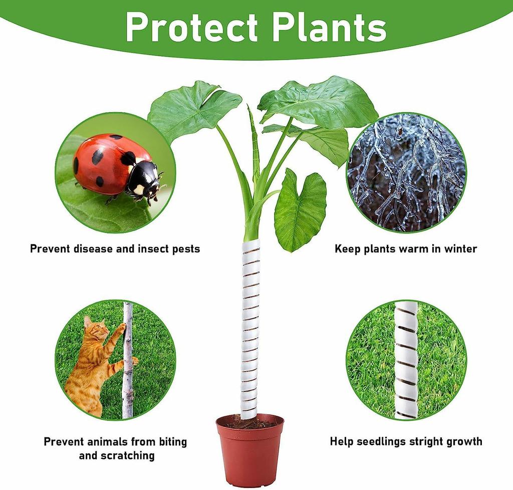 1 большой+1 маленький чехол для ствола дерева пластиковая обертка для ствола дерева защитные коры для труб