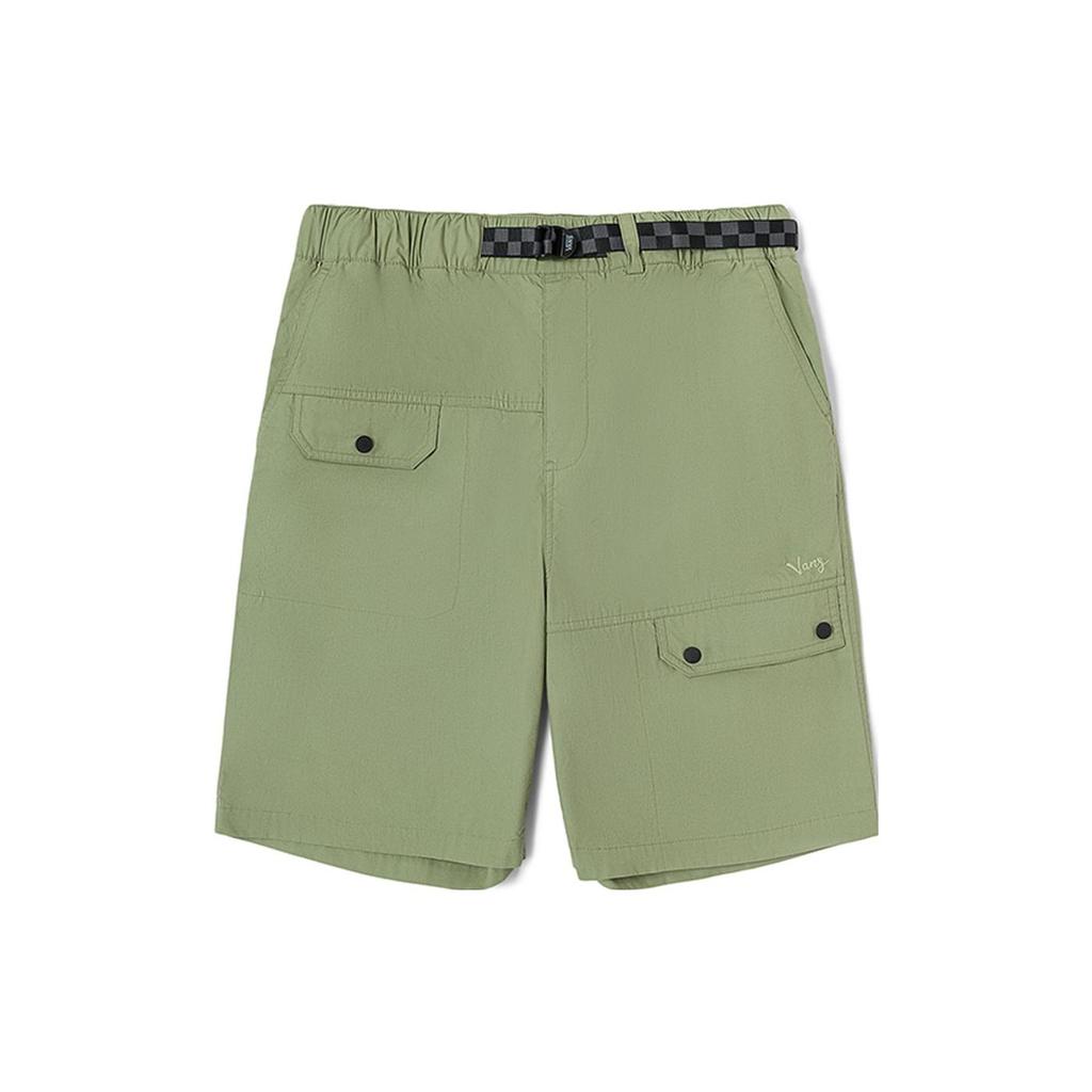 Vans Шорты-карго с эластичным поясом в шахматном порядке, мужские шорты зеленого цвета VN0002NUTD8
