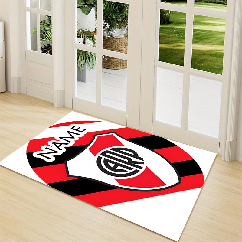 Custom Name Lion Crest Badge Carpet Rug Customizable Soft Washable Anti-Slip Home Living Room Sofa Mats Personalized Rug. 0909254