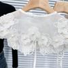 Белый Женский Кружевной Воротник Аксессуары для Одежды Платье Блузка Декор Накидка Ложные Воротники