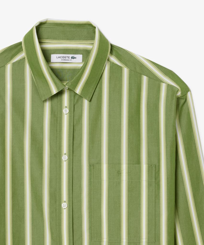 LACOSTE Женская классическая оверсайз рубашка из поплина Cf1054-56G 3Wi