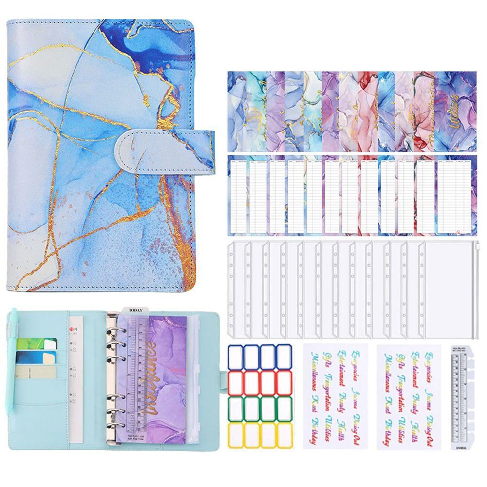 with Zipper Cash Envelopes A6 Budget Binder PU Leather Budget Planner Organizer Lovers