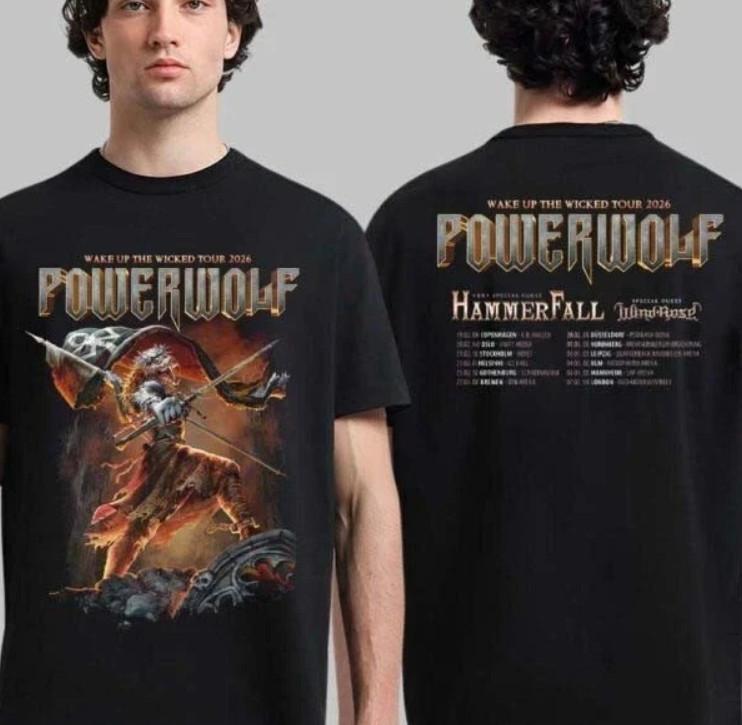 Powerwolf Wake Up The Wicked Tour 2026 Футболка Унисекс Футболка