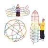 3D строительные соломинки для детей, соединяющие блоки Bloques De Construcción Kinder Spielzeug, развивающие игрушки для 4, 5, 6, 8 лет