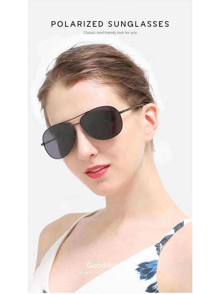 Мужские поляризационные солнцезащитные очки от УФ-лучей, модные 'лягушки' для вождения 2025