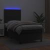 Maison Exclusive - Sommier à lattes de lit avec matelas et LED Noir 90x190 cm