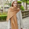 Wool Scarf Autumn and Winter Korean Style Cashmere Scarf Women's Winter New Style Women's Shawl Solid Color Scarf Versatile
