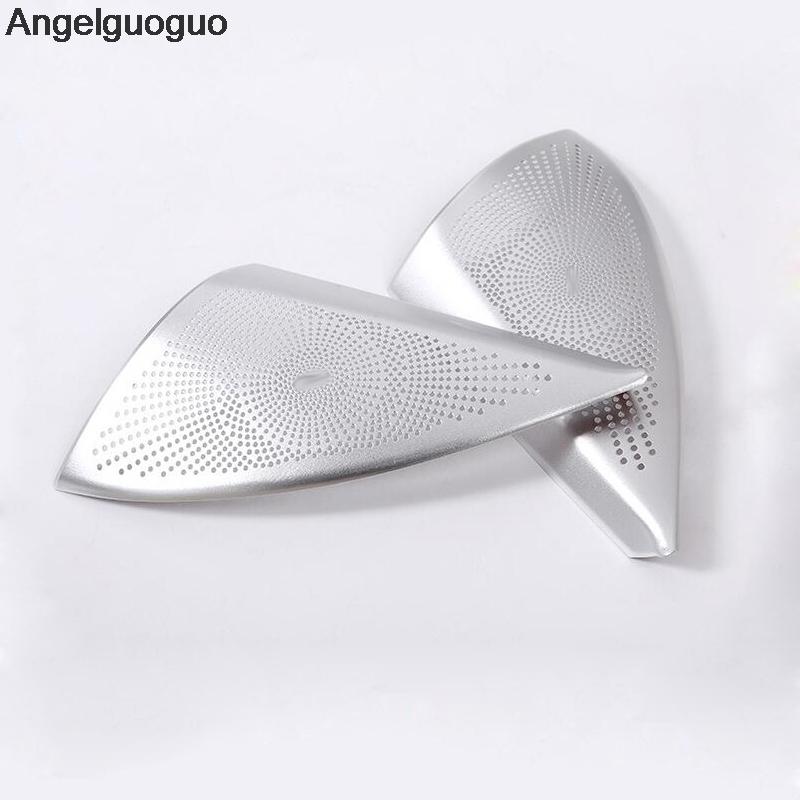 Angelguoguo из алюминиевого сплава для BMW X1 F48 2016 2017, автомобильный аудиодинамик, громкий динамик, крышка, отделка