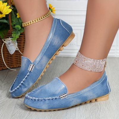 Стильные женские туфли-балетки с облачным узором - Ультралегкий дизайн слипонов - Идеально подходят для повседневных прогулок, выполнения ежедневных дел и активного отдыха