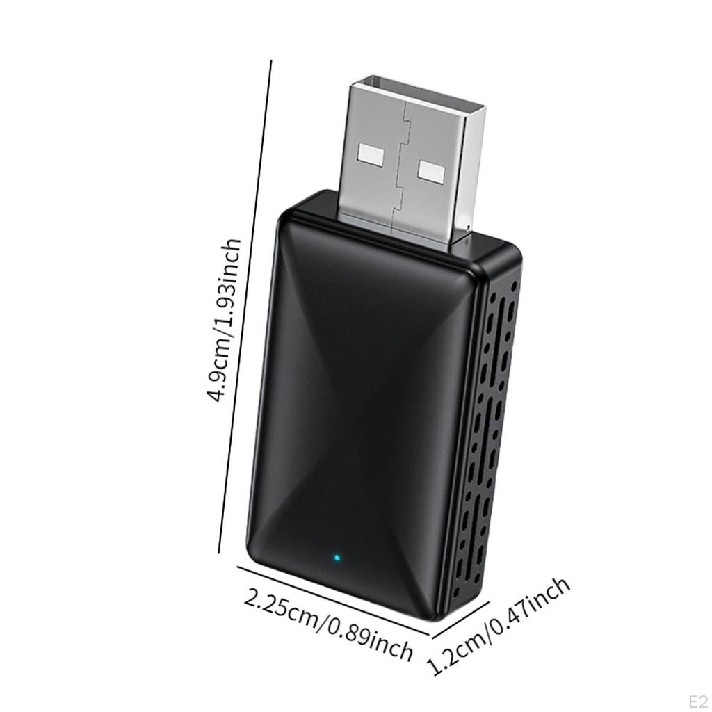 Wirelesses Carplay Adapter,Sturdy Plug and Play Portable Auto Accessories,Black Professional