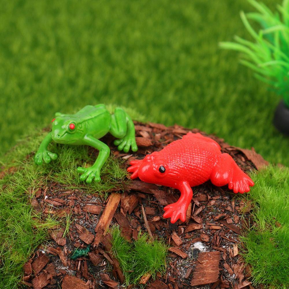 Buoyant Water Animal Toy Squeeze Frog Toys Frogs Model Toy Spoof Simulation Frog Model Squeeze Frog