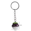 Potato Mangosteen Model Pendant Mangosteen Food Keychain Simulation Potato Keychain  Earphone Case