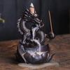 Auspicious Dragon Backflow Incense Burner: Ceramic Ornament