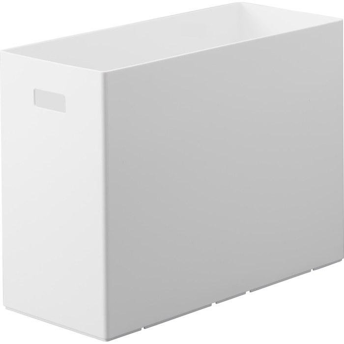 Yamazaki Storage Box with Lid for Wagon L White W15xD35xH26cm Tower